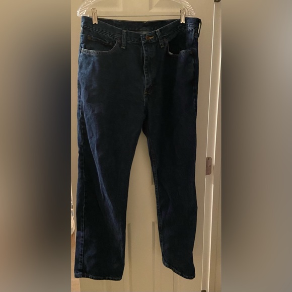 Wrangler Men’s Jeans 36x30 Blue Denim Regular Fit - Picture 3 of 5